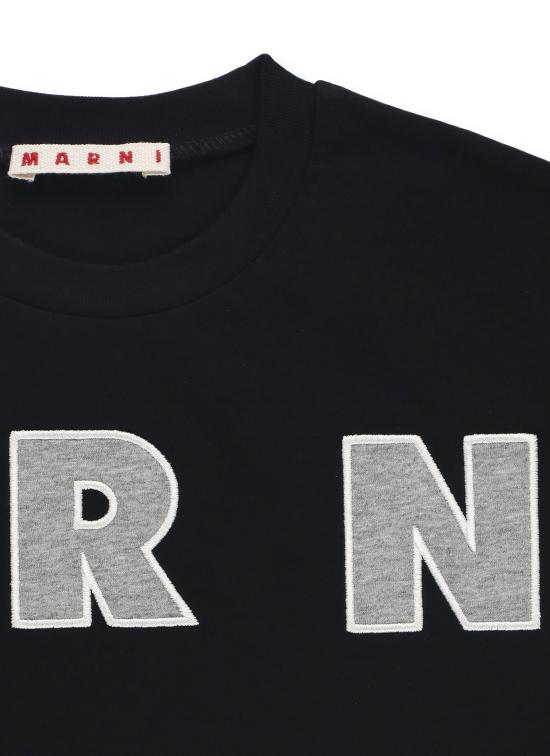 26SS [키즈] 마르니 티셔츠 M01265 M00RF0M90D Nero - MARNI