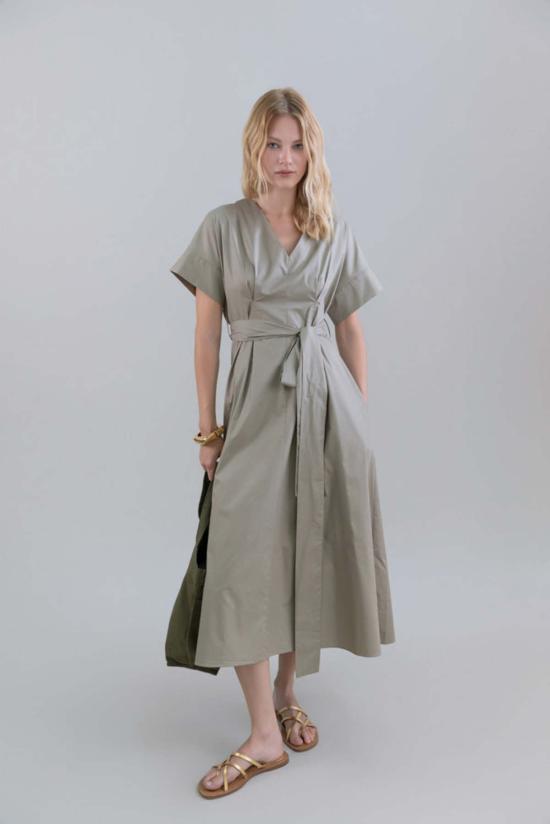  필로소피아 롱 원피스 프소피아 드레스 카키 - PSOPHIA