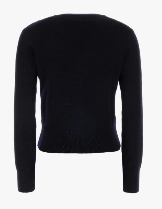 26SS 아미 ADC 스몰 하트 로고 V넥 가디건 FKC374001 414 MARINE ROUGE - AMI