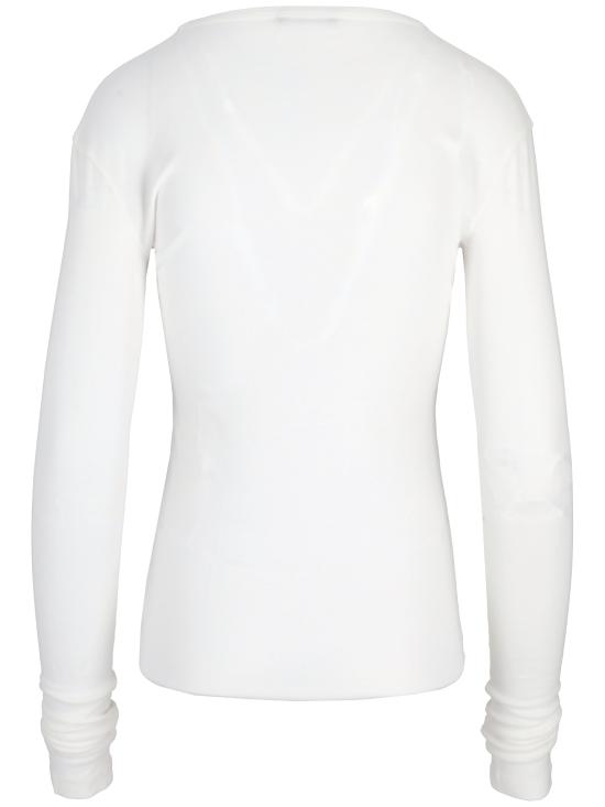  앤 드뮐미스터 긴팔 티셔츠 B0011488FA045 WHITE - ANN DEMEULEMEESTER