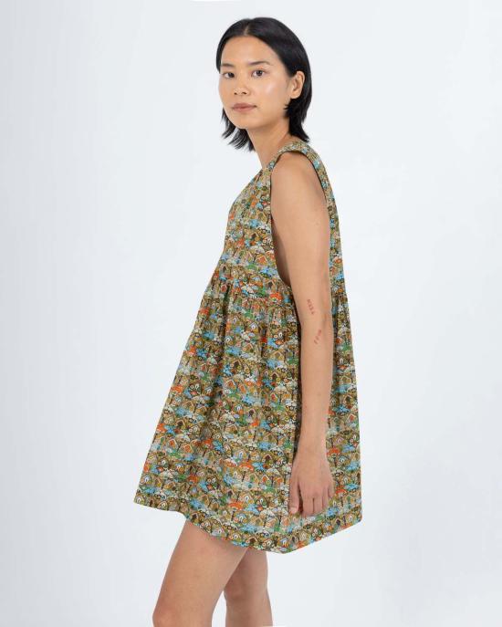  사멧 숏 원피스 앙드레 드레스 스크롤 팝 - SAMET