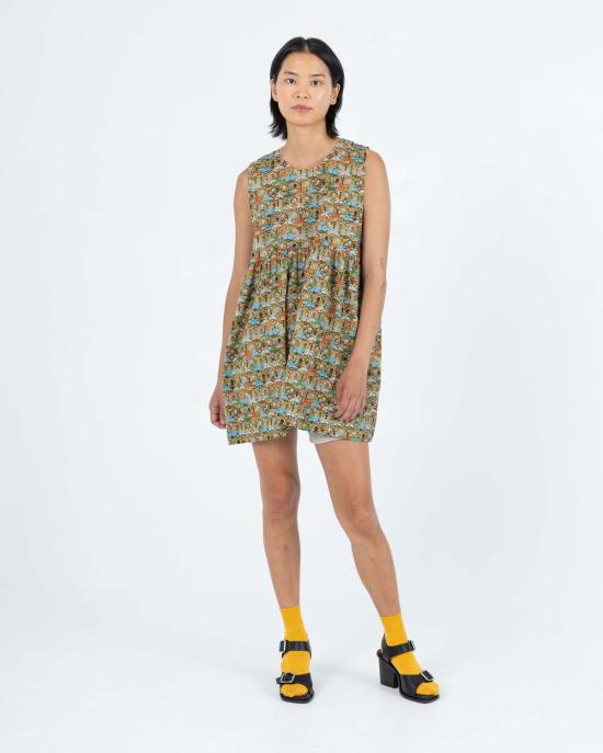  사멧 숏 원피스 앙드레 드레스 스크롤 팝 - SAMET