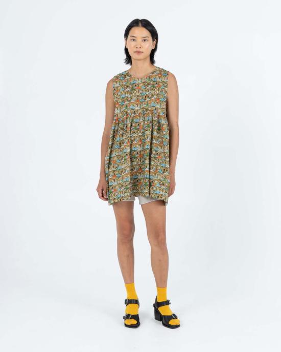  사멧 숏 원피스 앙드레 드레스 스크롤 팝