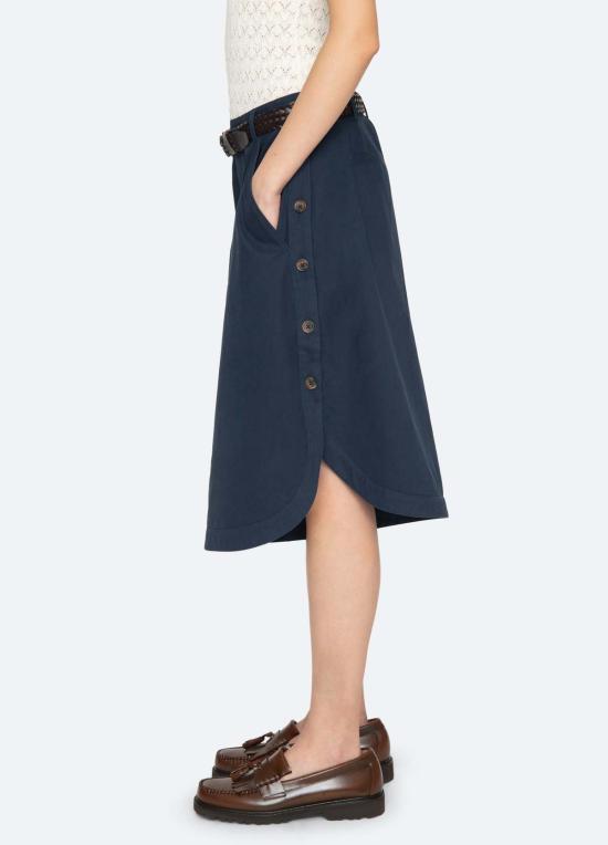  씨뉴욕 크롭 팬츠 Sea Ny Odessa Culottes Navy - SEA NY