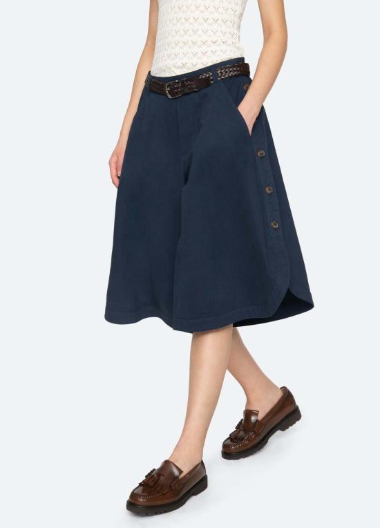  씨뉴욕 크롭 팬츠 Sea Ny Odessa Culottes Navy - SEA NY