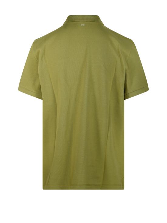 26SS 아미 스몰 하트 로고 폴로 티셔츠 HPL411 760 A035 MATCHA DOM - AMI