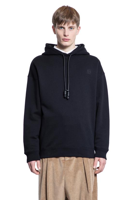 26SS 로에베 후드 티셔츠 H526Y25X53 1100 BLACK DOM - LOEWE