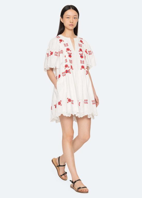  씨뉴욕 숏 원피스 씨뉴 카타리나 미니 드레스 크림