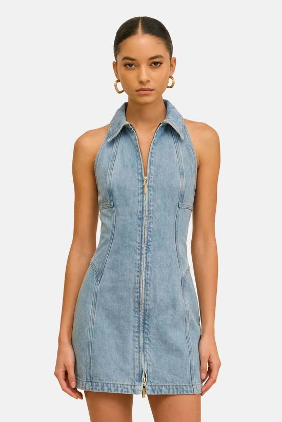  컬트 가이아 데님 팬츠 차로 데님 드레스