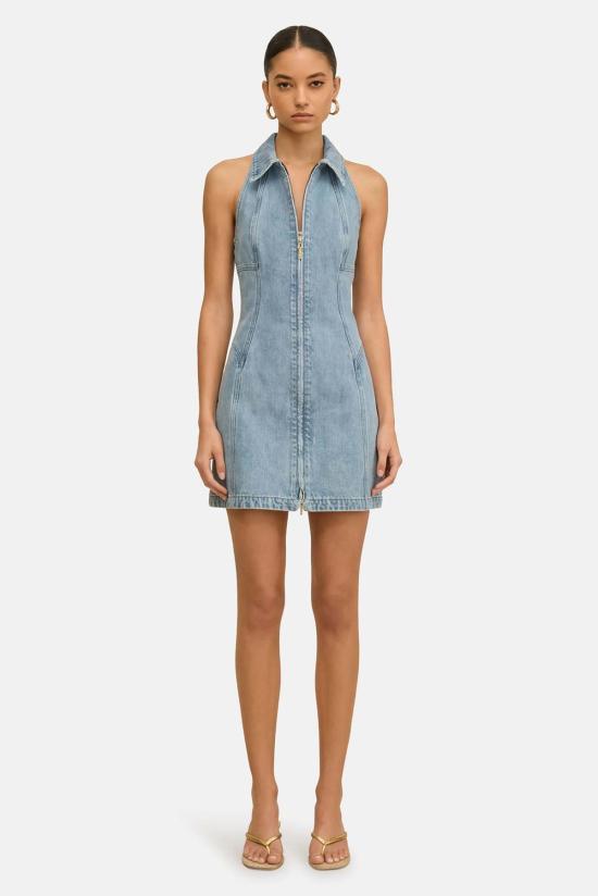  컬트 가이아 데님 팬츠 차로 데님 드레스 - CULT GAIA