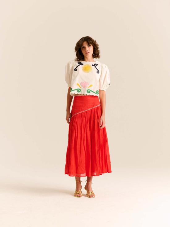  캐롤리나 케이 미디 스커트 캐롤라이나 K 이네스 스커트