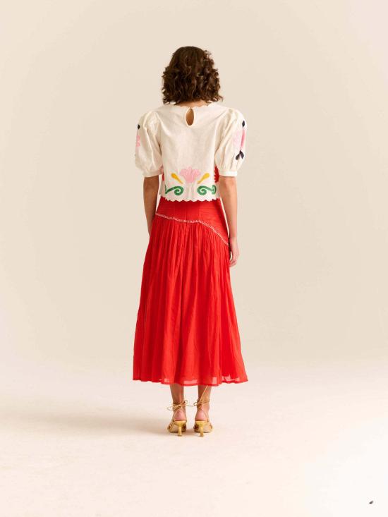  캐롤리나 케이 미디 스커트 캐롤라이나 K 이네스 스커트 - CAROLINA K