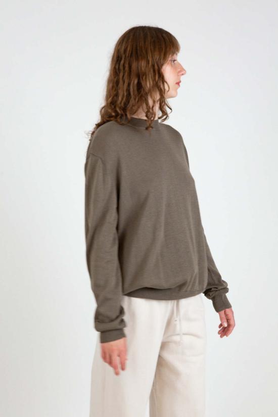  로렌 마누지안 스웨터 로렌 마누기안 베일 크루넥 - LAUREN MANOOGIAN