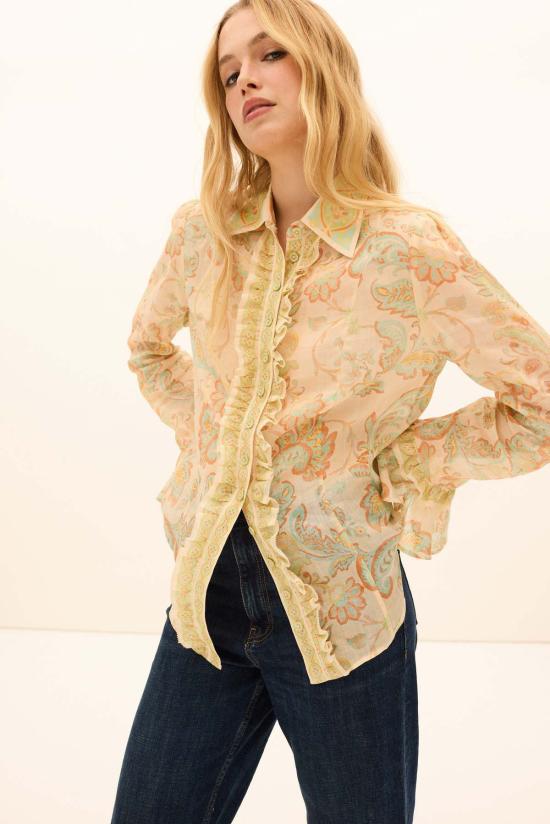  Kate Ford 블라우스 Fiordaliso 프릴  Bivonea - OTHER BRANDS