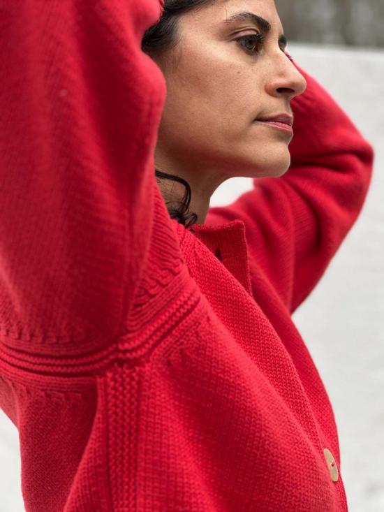  DAĒZA 가디건 다에자 코튼 알파카 래글런 - OTHER BRANDS