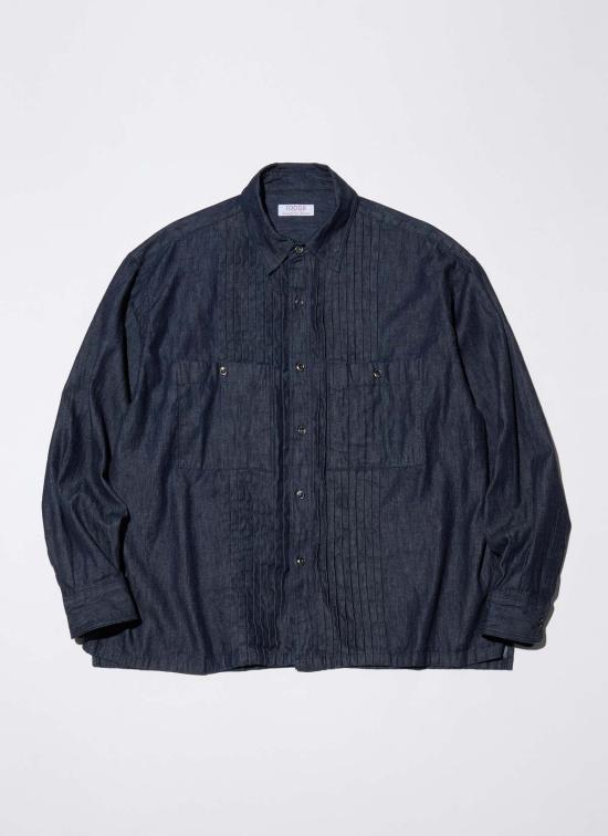  1000S 데님 자켓 1000 S 데님 가슴 셔츠 인디고