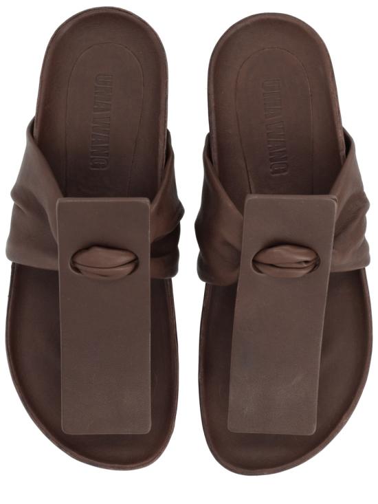 26SS 우마 왕 뮬/슬리퍼 US9077 UW690 BROWN - UMA WANG