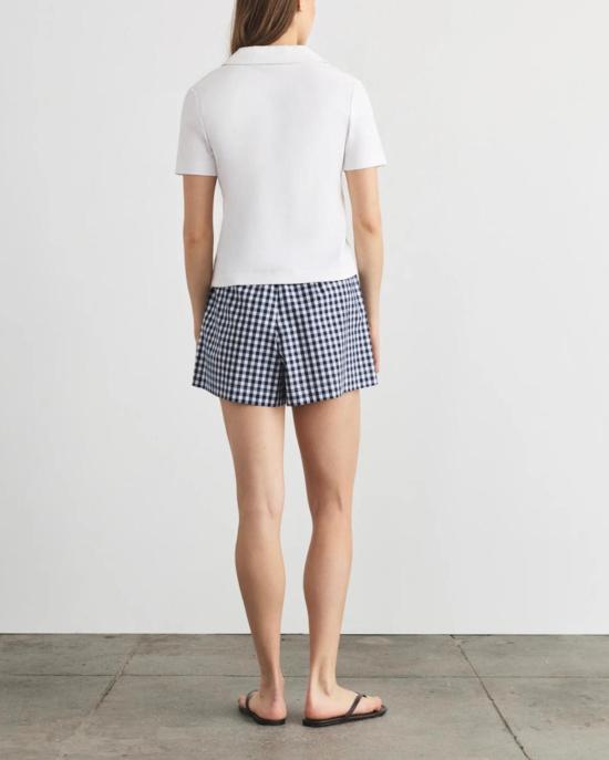  타냐 테일러 셔츠 멜라니 탑 옵틱 화이트 - TANYA TAYLOR