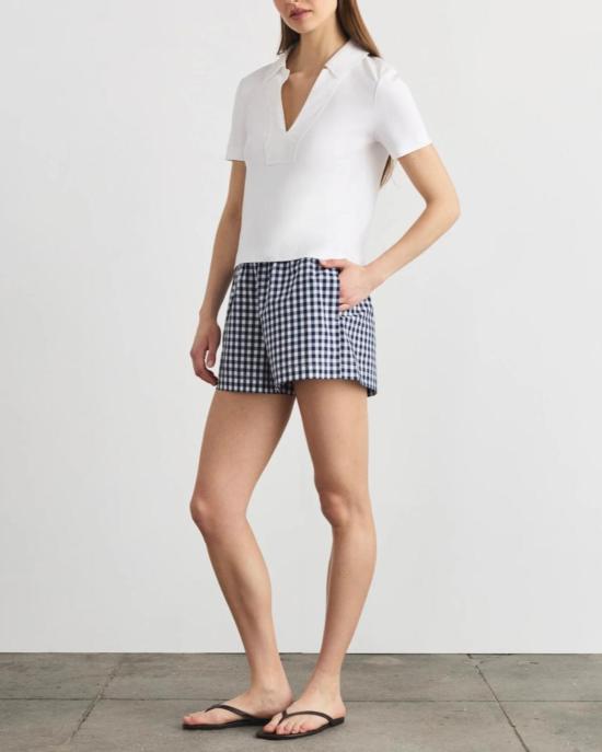  타냐 테일러 셔츠 멜라니 탑 옵틱 화이트 - TANYA TAYLOR