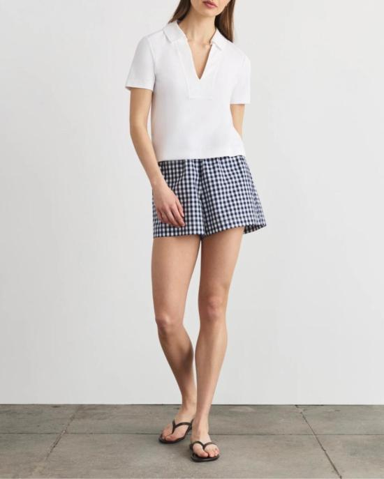  타냐 테일러 셔츠 멜라니 탑 옵틱 화이트 - TANYA TAYLOR