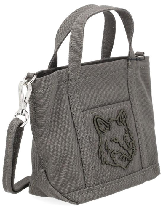 26SS 메종키츠네 폭스 헤드 미니 토트백 MW05106WW0107 0453 GREY - MAISON KITSUNE