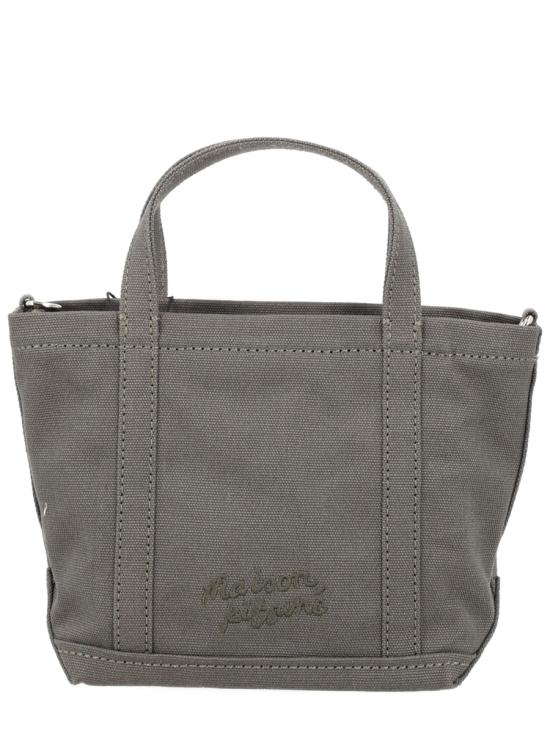 26SS 메종키츠네 폭스 헤드 미니 토트백 MW05106WW0107 0453 GREY - MAISON KITSUNE