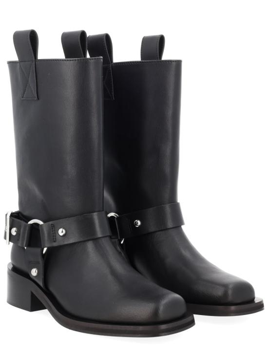 26SS 가니 미드 샤프트 바이커 부츠 B1010102 099 BLACK - GANNI