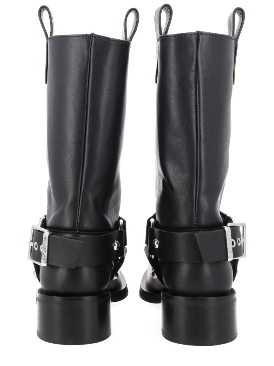 26SS 가니 미드 샤프트 바이커 부츠 B1010102 099 BLACK - GANNI