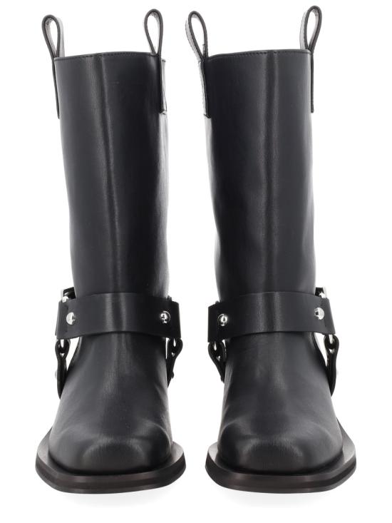 26SS 가니 미드 샤프트 바이커 부츠 B1010102 099 BLACK - GANNI