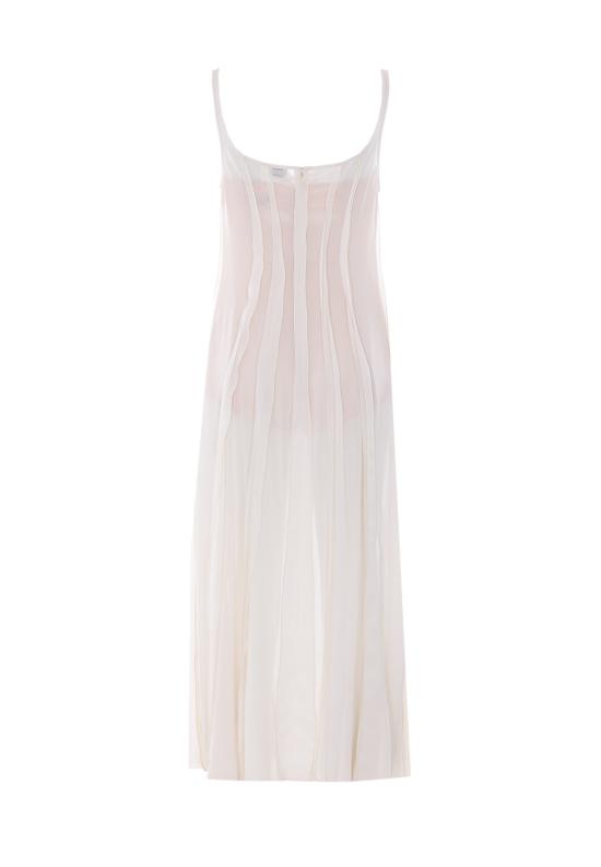 26SS 엘리자베타프랜치 롱 원피스 AB93462E2 193 White - ELISABETTA FRANCHI