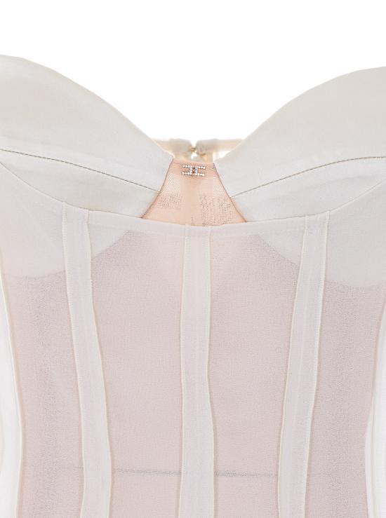 26SS 엘리자베타프랜치 롱 원피스 AB93462E2 193 White - ELISABETTA FRANCHI