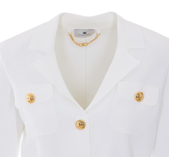 26SS 엘리자베타프랜치 수트 자켓 MK10B62E2 360 White - ELISABETTA FRANCHI