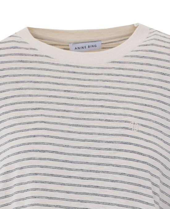 26SS 애니빙 반팔 티셔츠 A0812380 STR14MULTI White - ANINE BING