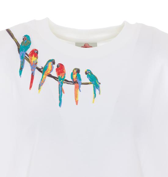 26SS 팜 리오 긴팔 티셔츠 348551 L0025 White - FARM RIO