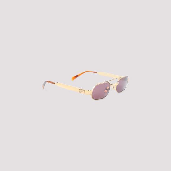 26FW 미우미우 선글라스 0MUB52S 7OE30Y BRASS DARK VIOLETTE - MIU MIU