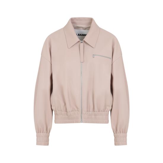 26SS 질샌더 가죽 자켓 J02SW0048 J07187 688 MORGANITE - JIL SANDER