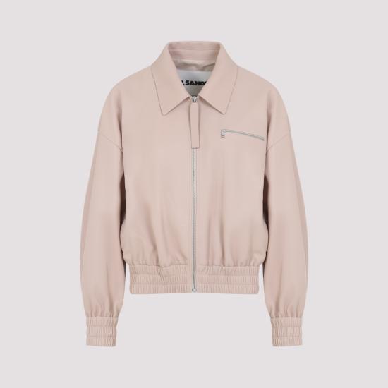 26SS 질샌더 가죽 자켓 J02SW0048 J07187 688 MORGANITE - JIL SANDER