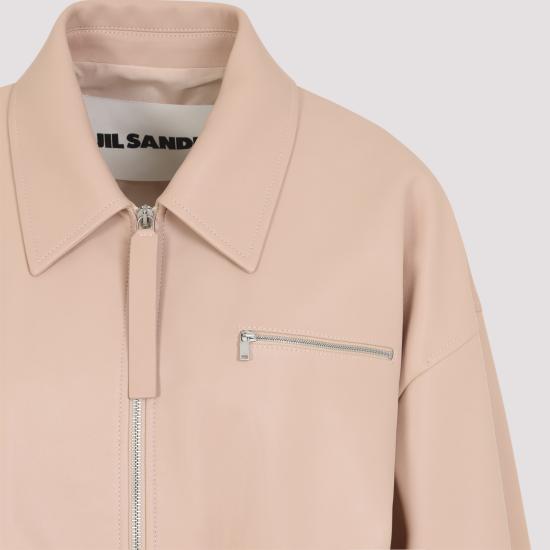 26SS 질샌더 가죽 자켓 J02SW0048 J07187 688 MORGANITE - JIL SANDER