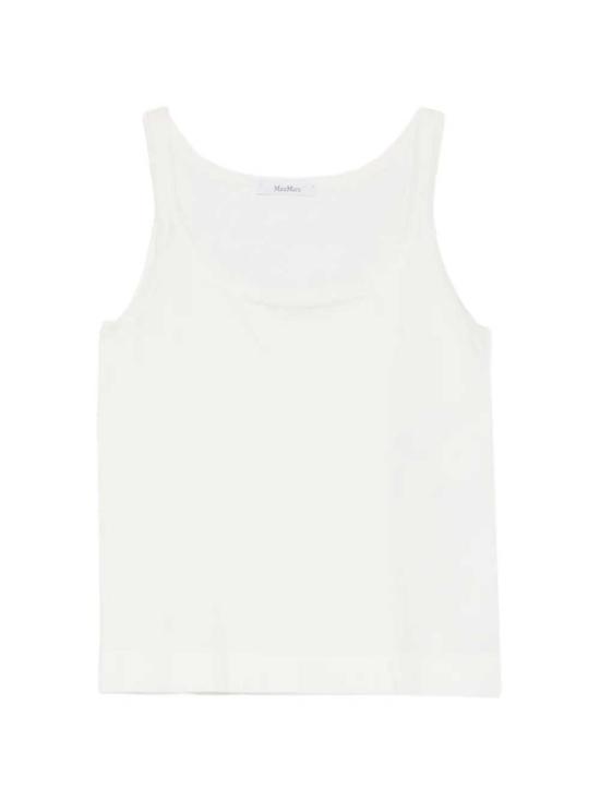 26SS 막스마라 민소매 티셔츠 2611361089 001 BIANCO SETA