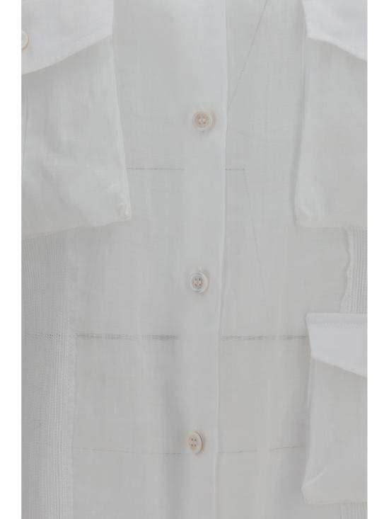26SS 에르마노 설비노 셔츠 D482K754TUG 10601 WHITE - ERMANNO SCERVINO