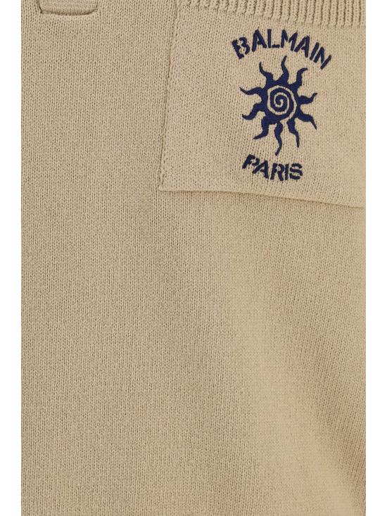26SS 발망 폴로 티셔츠 GH0GB046KJ92 0AS BEIGE - BALMAIN