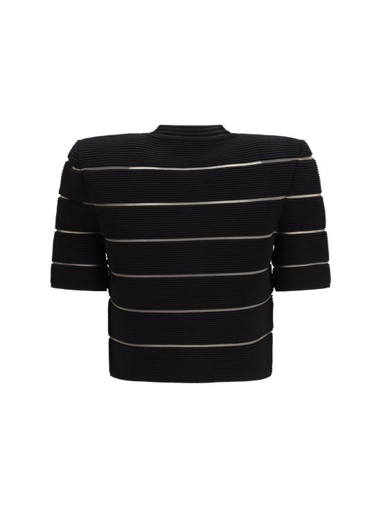 26SS 발망 스웨터 GF0KL285KJ75 0PA BLACK - BALMAIN