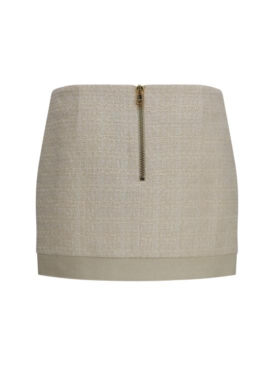 26SS 발망 숏 스커트 GF0LA660XL96 0FA CREAM - BALMAIN