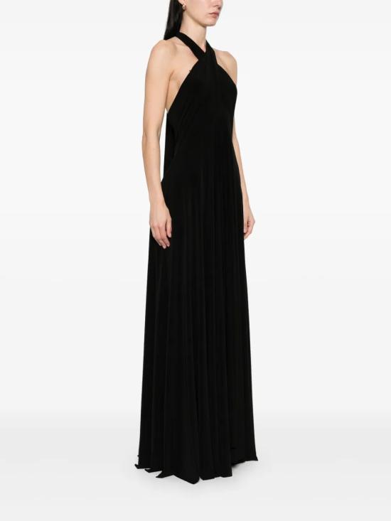 26SS 노마카말리 롱 원피스 KK1253PLO61001BLACK Black - NORMA KAMALI