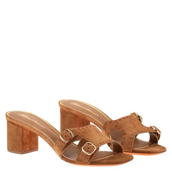 26SS 산토니 뮬/슬리퍼 WHYU72090HA2THTH BROWN - SANTONI