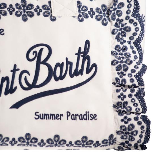 26SS 세인트바쓰 토트백 VANI0029 WHITE BLUE - MC2 SAINT BARTH