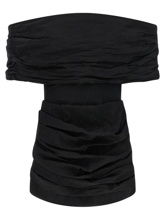 26SS 마그다뷰트림 숏 원피스 156526BLACK Black