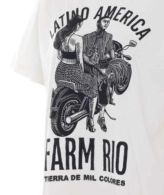 26SS 팜 리오 반팔 티셔츠 357686 L0001 White - FARM RIO