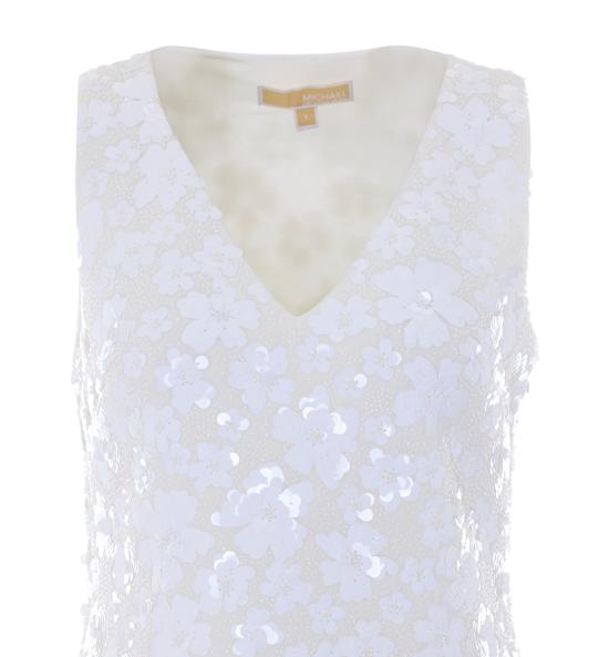 26SS 마이클 코어스 숏 원피스 MS6834YHHS 100 White - MICHAEL KORS