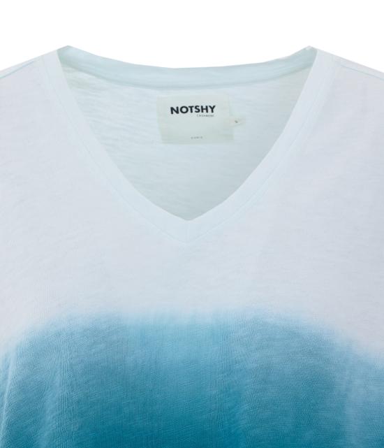 26SS 낫샤이 반팔 티셔츠 NF8B002COP003 LAGUNE Blue - NOT SHY